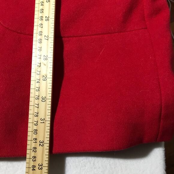NWT J Jill perfect red 2X high neck pea coat zipper snap closure soft comfy - Picture 8 of 10